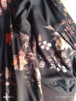 Blusa estampada manga larga