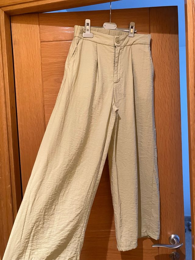 Pantalón ancho verde