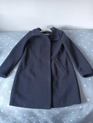Abrigo paño azul marino Amisu Talla xs