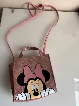 Bolso niña Minnie Mouse H&M rosa brillante