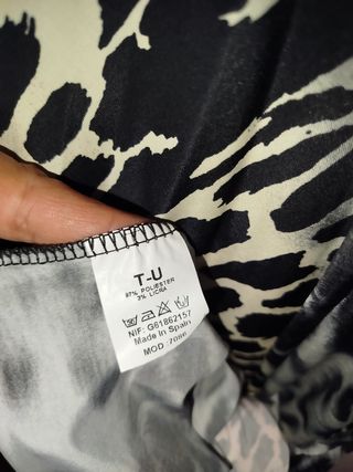 Blusa fiesta mujer estampado animal