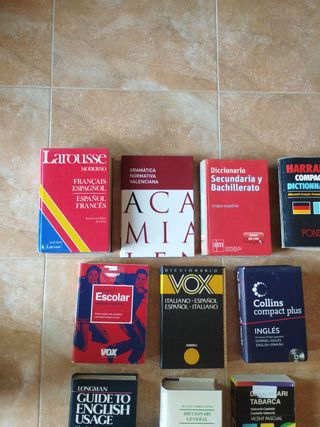 DICCIONARIOS Inglés/francés/Castellano/Valenciano