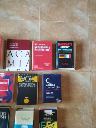 DICCIONARIOS Inglés/francés/Castellano/Valenciano