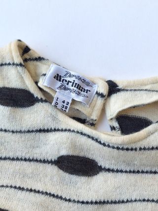 Vestito lungo vintage taglia M colore bianco panna