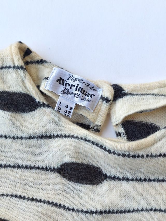 Vestito lungo vintage taglia M colore bianco panna