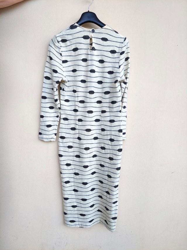 Vestito lungo vintage taglia M colore bianco panna