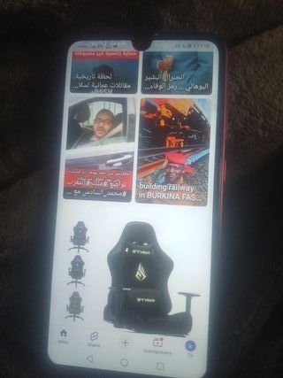 Smartphone Huawei nero/rosa