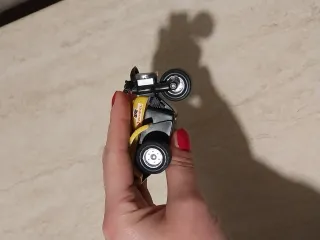 Moto 3 ruote gialla anni '80