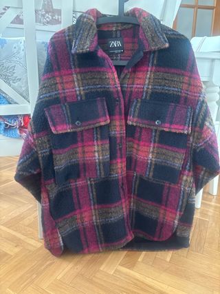 Sobrecamisa Zara cuadros oversize