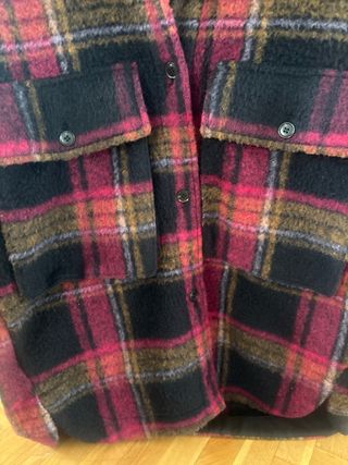 Sobrecamisa Zara cuadros oversize