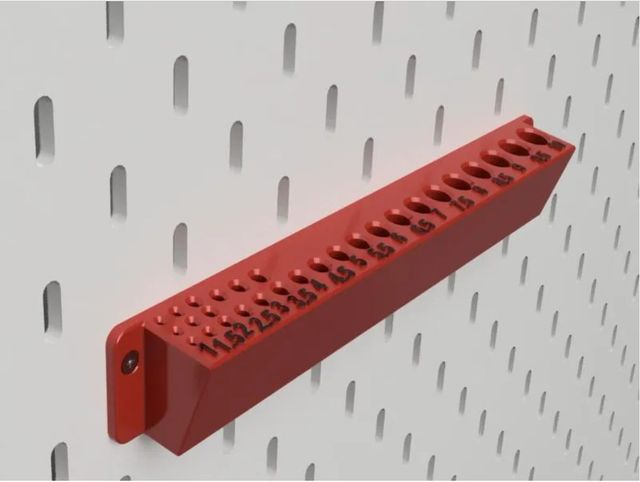 2 Soportes para pared para brocas 1 al 13  