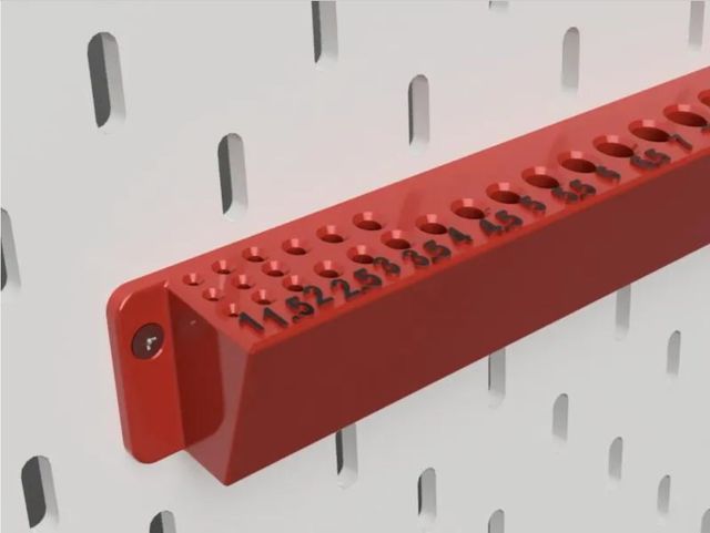 2 Soportes para pared para brocas 1 al 13  