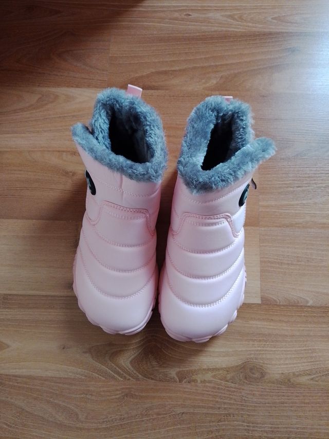Botas de invierno rosas talla 36