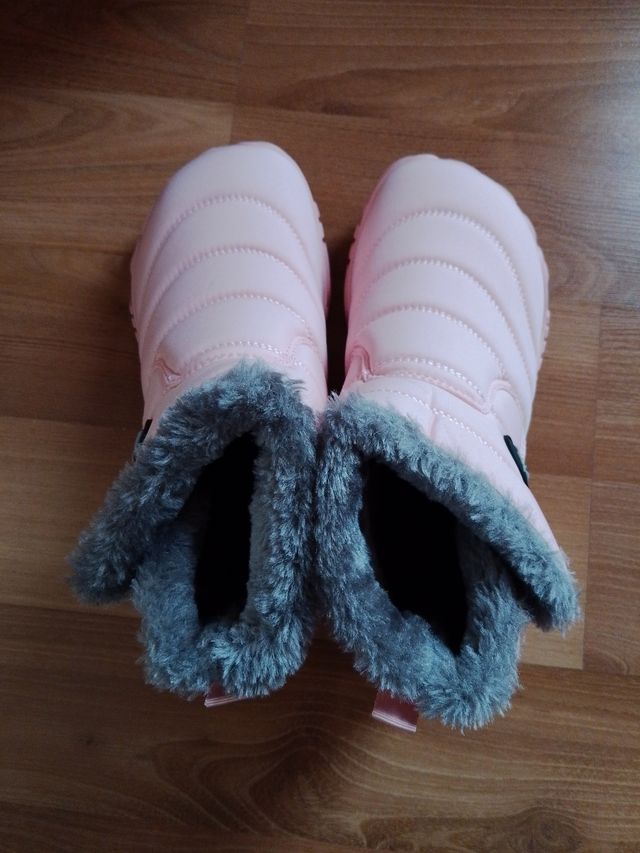 Botas de invierno rosas talla 36