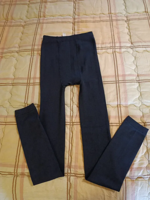 Calzamaglia felpata nera Pompea L/XL