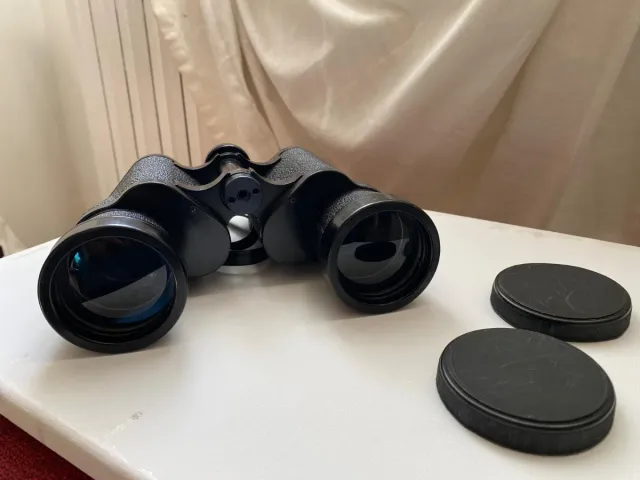 Binocolo nero SUmit con custodia in cuoio