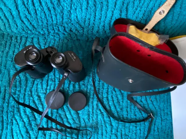 Binocolo nero SUmit con custodia in cuoio