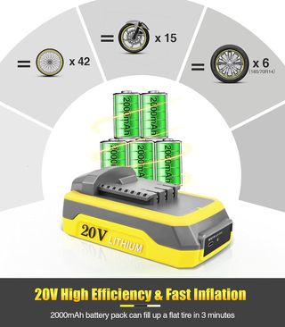 Compresor Oasser 20V Litio Portátil