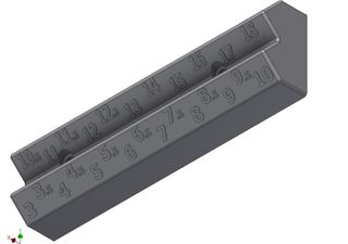 Soporte para pared para brocas del 3 al 18 mm