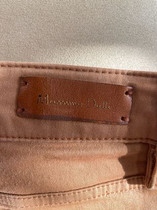 Pantalón Massimo Dutti T.40 Naranja