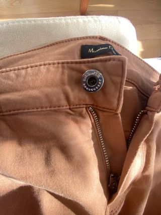 Pantalón Massimo Dutti T.40 Naranja