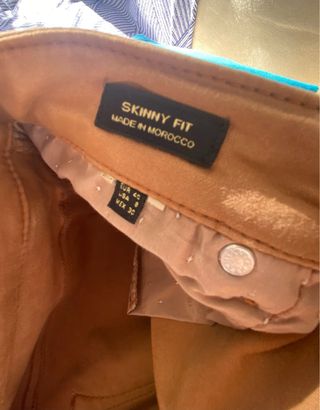 Pantalón Massimo Dutti T.40 Naranja