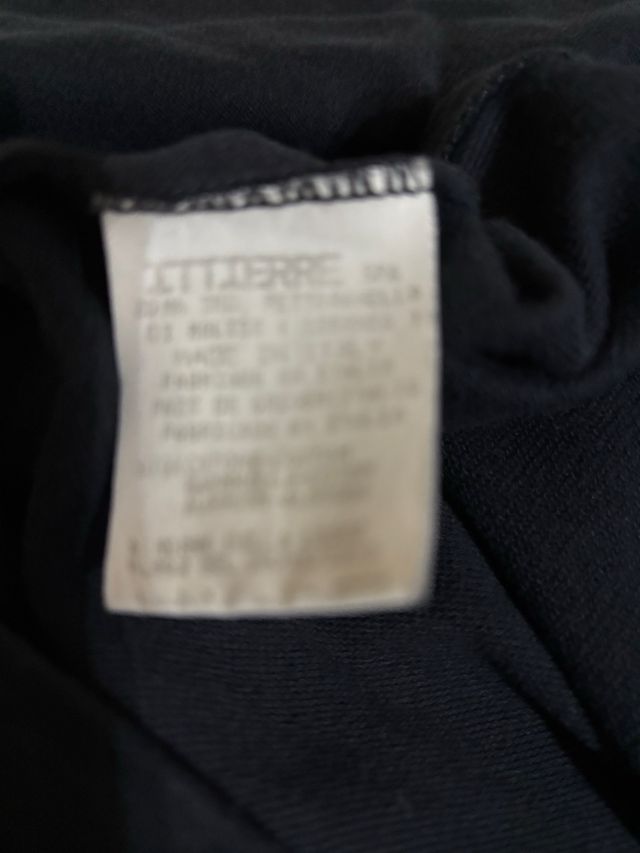 Maglia uomo ACHT mezza zip nera