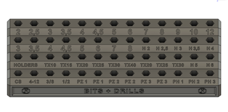 SOPORTE DE MESA PARA PUNTAS HEXAGONALES Y BROCAS