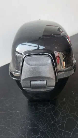 Borsa da moto nera lucida