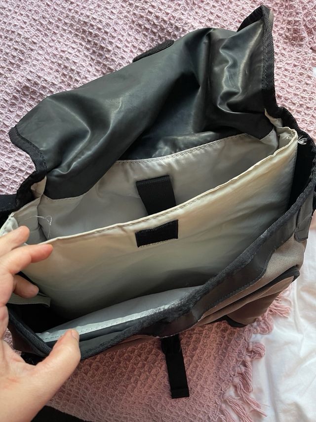 Nike Cordura 2000s Beige/Negro Bolso Mensajero Lap