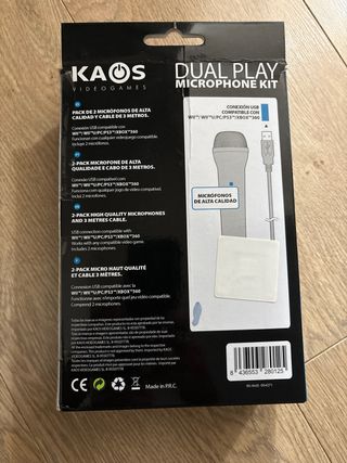 Pack 2 Micrófonos USB KAOS