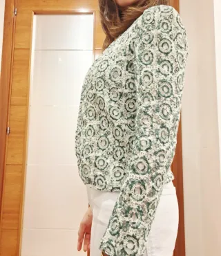 Chaqueta Zara Crop Texturizada