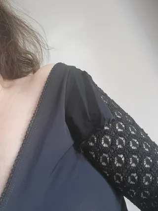 Mono Stradivarius Talla S Negro Encaje