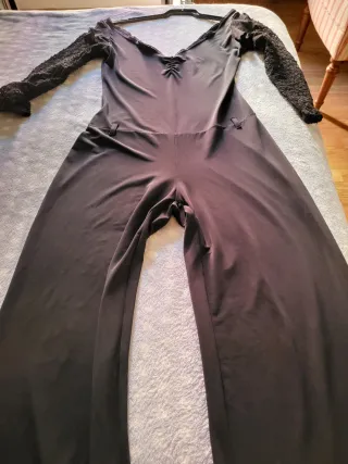 Mono Stradivarius Talla S Negro Encaje