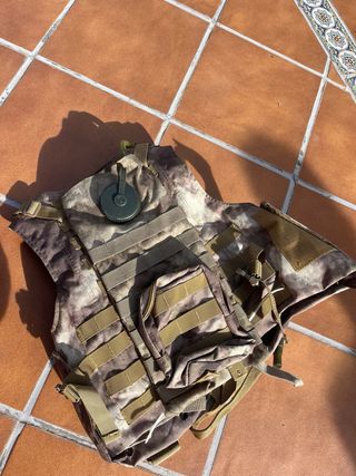 Chaleco Táctico Airsoft + Rodilleras y Coderas