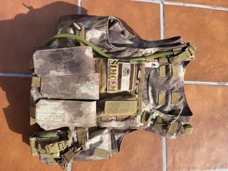 Chaleco Táctico Airsoft + Rodilleras y Coderas