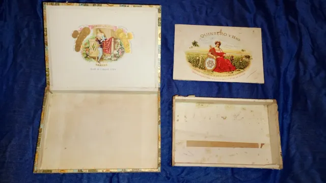 2 Cajas Antiguas de Puros Vacías