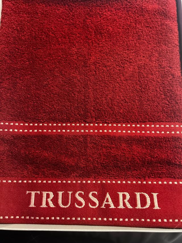 Coppia asciugamani Trussardi Casa color bordeaux