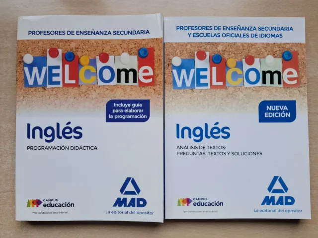 Welcome libros oposiciones secundaria inglés