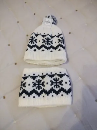 Conjunto gorro y braga cuello invierno