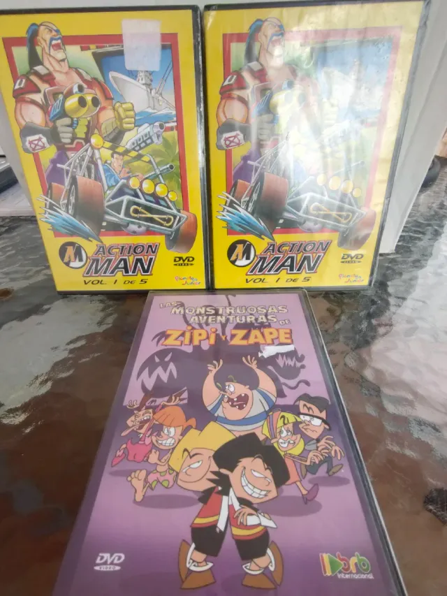 DVDs Action Man y Zipi y Zape sin abrir