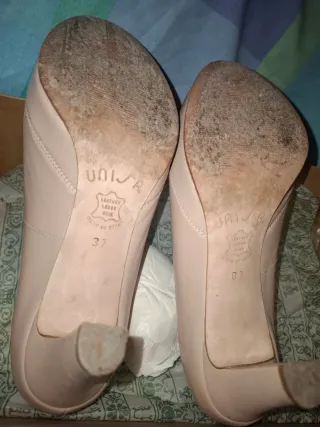 Zapatos Unisa rosa nude talla 37