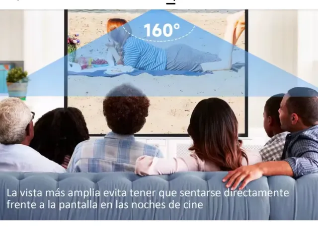 Pantalla de Proyección Homcom 100 4K HD