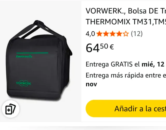 Bolso Transporte Thermomix Vorwerk sin estrenar