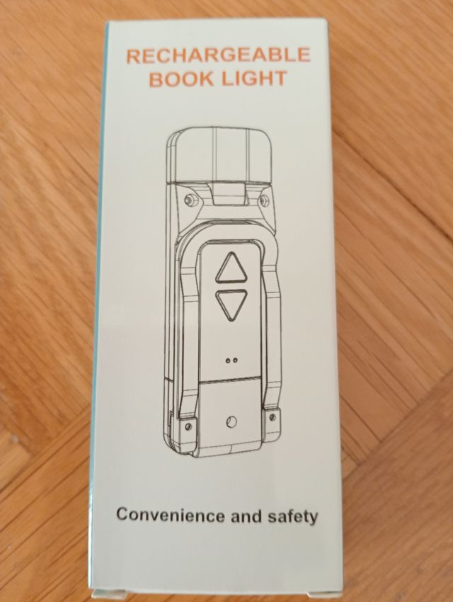 Linterna recargable para libro