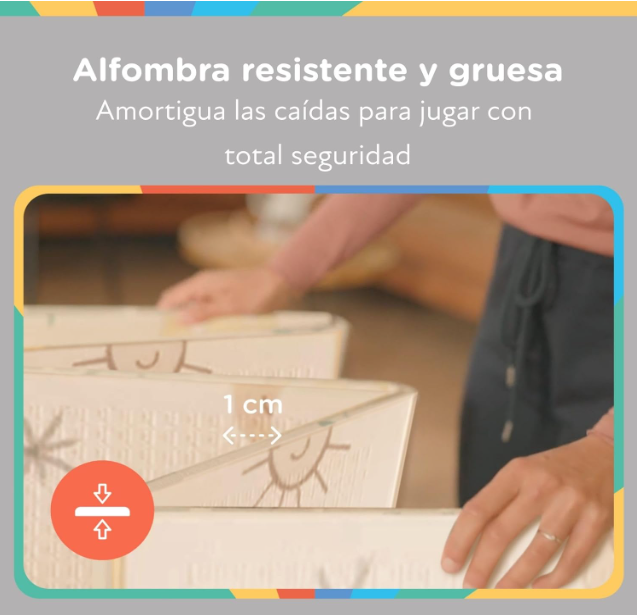 Alfombra de juegos Nuby XL 150x200 cm