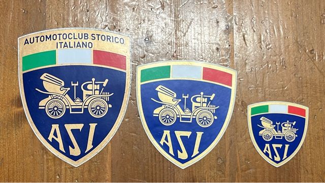 12 Adesivi ASI Auto Storiche Moto
