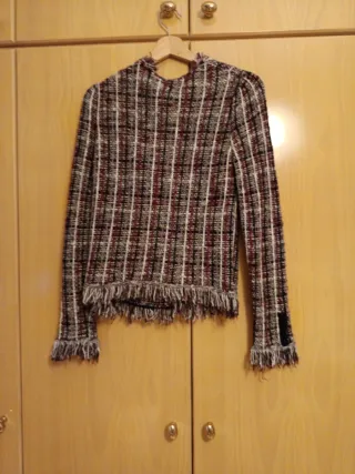 Chaqueta tipo Chanel multicolor