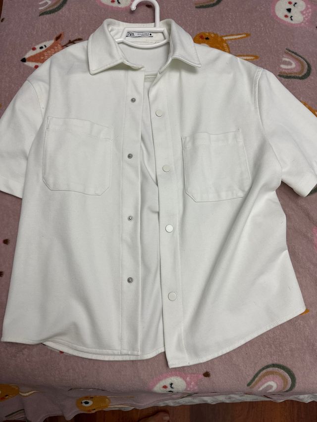 Conjunto corto ZARA blanco