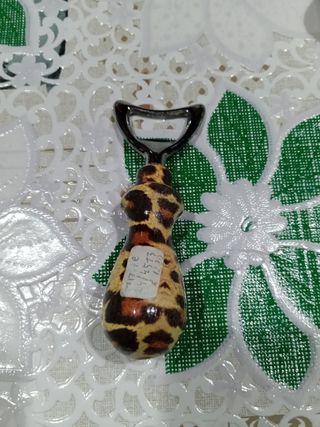 Set Utensili Cucina Vintage Manico Leopardato